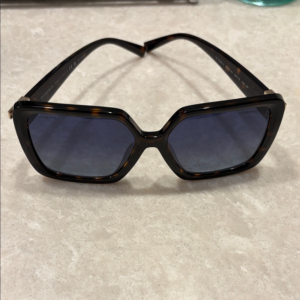Tiffany & Co. Tortoise and Blue Sunglasses